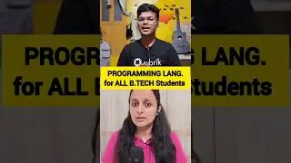 PROGRAMMING languages for All B.Tech Students #jee