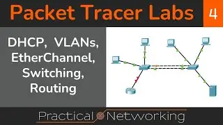 🎬 Let's do Packet Tracer labs together - DHCP, VLANs, EtherChannel, Switching, Routing - PTL4