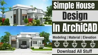 Simple House Design in ArchiCAD | Complete House Tutorial in ArchiCAD Software