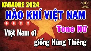 Hào Khí Việt Nam Karaoke Tone Nữ F#m ( Beat Phối Chuyên Nghiệp ) Trọng Hiếu