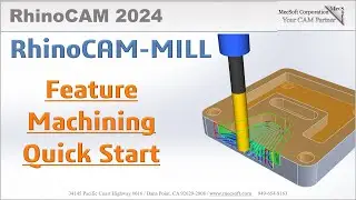 RhinoCAM 2024 Automatic Feature Machining (AFM) Quick Start