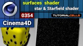 0354. star shader & Starfield shader in cinema 4d