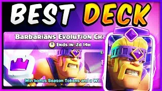 BEST DECK for BARBARIANS EVOLUTION CHALLENGE! — Clash Royale