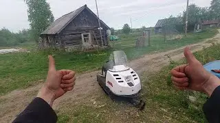 ПЕРВЫЙ ОБИТАТЕЛЬ ГАРАЖА! СНЕГОХОД БУРАН-ЭКСПЛУАТАЦИЯ В ЛЕТНЕЕ ВРЕМЯ! НАЧАЛ ДЕЛАТЬ ПОЛЫ И ПОТОЛОК