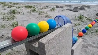 Marble Run Outdoors ☆ Handmade course and the sounds of nature