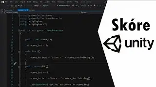 Skóre v Unity 3d || CZ/SK Tutorial
