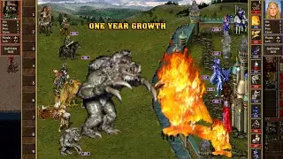 Heroes 3 COMBAT One year growth Conflux was attacked by Stronghold SoD