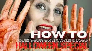 HALLOWEEN SPECIAL | HOW TO make STAGE BLOOD using HOUSEHOLD INGREDIENTS #combatlive #halloween #BOO!