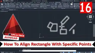 AutoCAD How To Align Rectangle With Specific Points