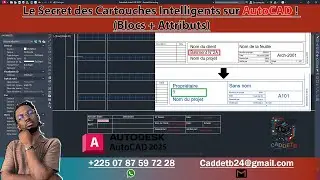 AutoCAD: Create a Title Block Pro with Attributes and Blocks (Step by Step) 🚀