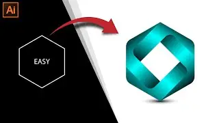 Modern Polygon Logo Design in Adobe Illustrator Tutorials