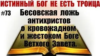 #73 Бесовская ложь антихристов о кровожадном и жестоком Боге Ветхого Завета.