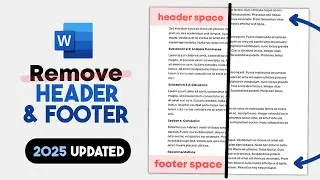 How to Remove Header and Footer in Word - 2024 (Microsoft Word/ Ms Word)