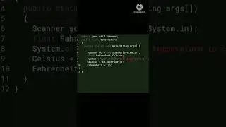 Java program to convert Celsius to Fahrenheit #shorts