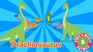 Brachiosaurus | Dinosaur - Nursery Rhymes | Animal Songs for kids | Bindis Music & Rhymes