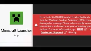 Fix Minecraft Launcher Error Code Eroded Badlands Error 0x80004005 On PC