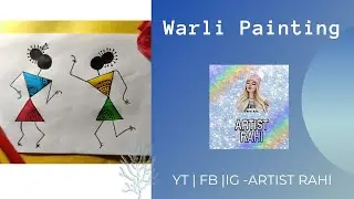 WARLI ART for beginners step by step tutorial❤️ |ARTIST RAHI |