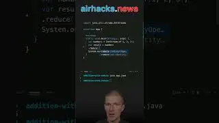 Addition With Stream.reduce() #java #shorts #coding #airhacks