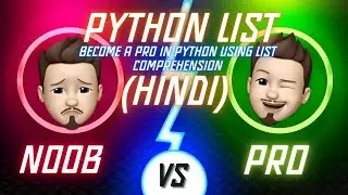 🚀How to become a PRO using LIST Comprehensions in Hindi ! (Everything you need to know about LISTS)🚀