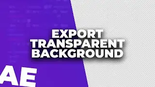 Export Videos with a Transparent Background - Adobe After Effects