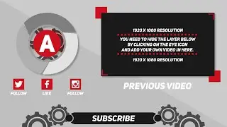 Neutral PREMIUM 2D Outro Template - After Effects CS5 Template