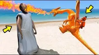 ANIMATRONICS GRANNY GIGANTE QUER MATAR FREDDY E CHARIZARD? | GTA V Five Nights at Freddy's