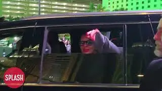 Lady Gaga Waves And Puts On A Brave Front As Ambulance Leaves Moments Before Her