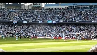 GOL DE AGÜERO EN EL ÚLTIMO MINUTO (desde la tribuna) - Manchester City campeón premier league 2012