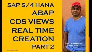 #19 SAP HANA ABAP CDS View Real time Part 2