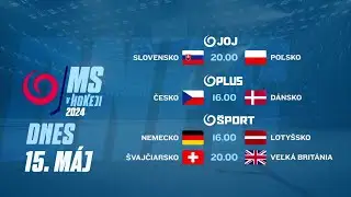 MS V HOKEJI 2024: Prehľad zápasov 15.5.2024