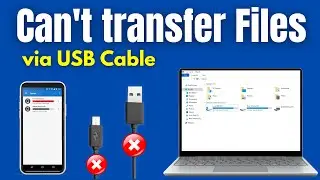 Can't transfer Files from Mobile Phone to PC via USB | USB Device & File Transfer Problems