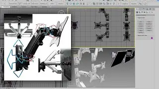 3D modeling 3d max Кронштейн Tv Mount