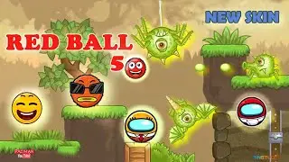 Red Ball 5 -  Bounce Ball New Skin (Levels 1 to 30)