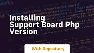 Installing support board php version