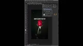 curve text effect in photoshop