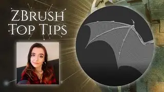 ZBrush Summit Top Tips & Tricks - Bat Creature Wing: Alphas Into 3D Meshes - Ashley A. Adams