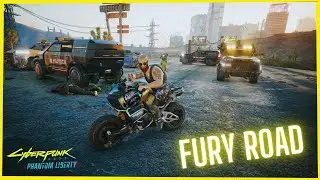 Militech Fury Road Fight on Scorpion's Apollo - Cyberpunk 2077 Phantom Liberty