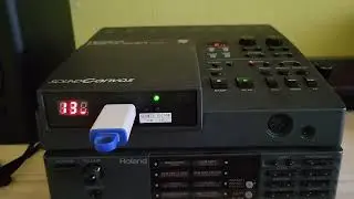 Roland SD-35 with Gotek and flashfloppy firmware