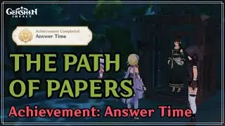 Help Niloofar and get  Achievement: Answer Time (Sumeru)