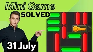 Hamster Minigame 31 July solved/ puzzle playground