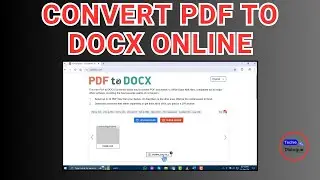 How to Convert PDF to Docx Online