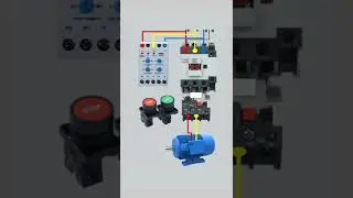 DOL Starter connected with Phase Failure and Phase Sequence Protective Relay