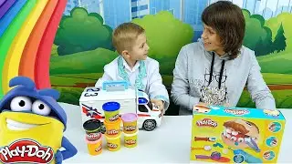 Play Doh ЗУБАСТИК и маленький дантист Даник - Пластилин ПЛЕЙ-ДО для детей