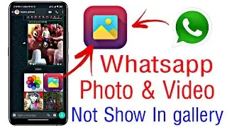 WhatsApp photos and videos not showing in android gallery || whatsapp photo gallery not show