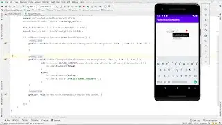 Android Java - Validation of Email Address on Text Changed EditText
