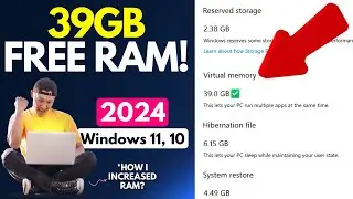 🚀I Increased Ram to 39GB! How to Increase RAM on Windows 11,10 Free || Boost PC || VRAM