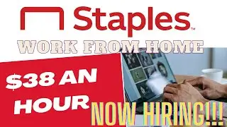 STAPLES IS HIRING NOW | Work From Home Job | $38 an hour | ❤️  #workfromhome