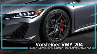 Type S NSX: Vorsteiner x ScienceofSpeed (VMP-204 Forged Aluminum & Carbon Fiber Barrel Wheel)
