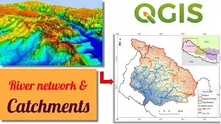 Stream Network and Catchments derive from DEM in QGIS | watershed delineation | GeoDev