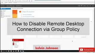 How to Disable Remote Desktop Connection via Group Policy | Disable Remote Desktop Connections